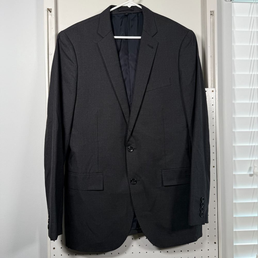 J.Crew Ludlow Blazer Men's 40L Gray Italian Wool Single Breasted 2-Button Jacket